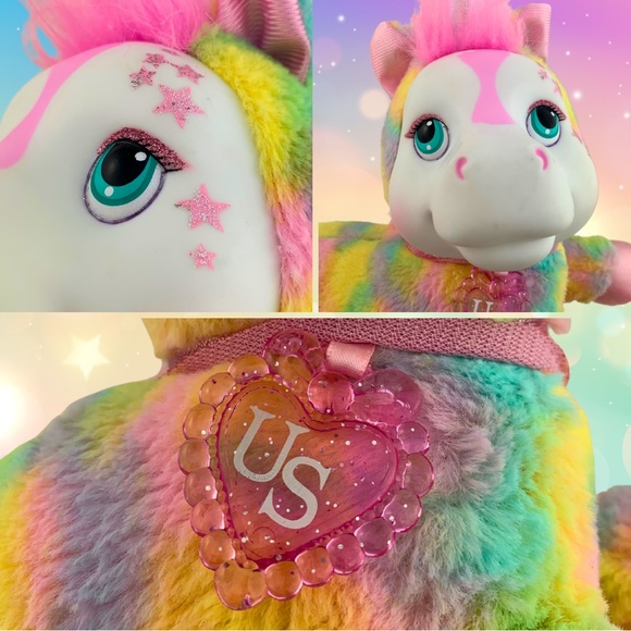 Unicorn Surprise Plush Skyla Mom 4 Babies Pastel Rainbow Tie Dye Stuffed Doll - Picture 3 of 6